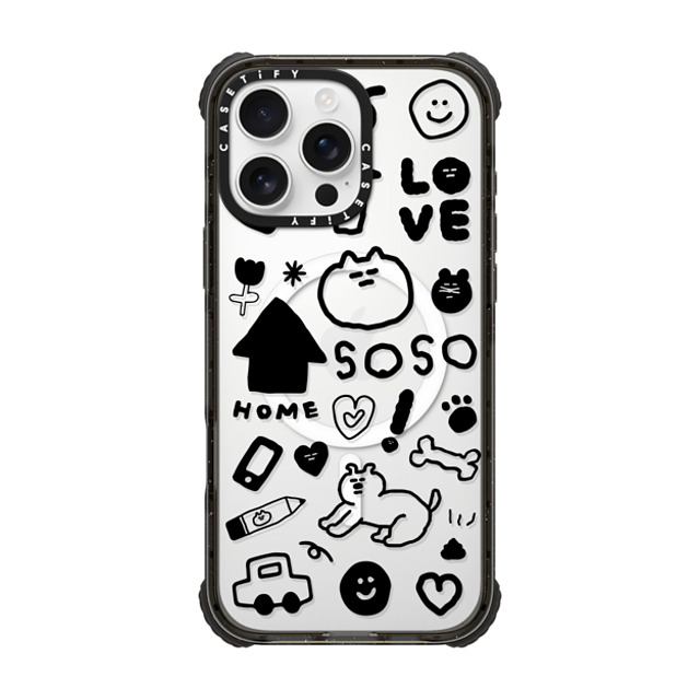 SOSO FAMILY x CASETiFY iPhone 16 Pro Max Case Sticker,Cat Black ウルトラ インパクトケース MagSafe 対応 SOSO STICKER 01 Father's Day SOSO FAMILY x CASETiFY iPhone 16 Pro Max Case Sticker,Cat Black ウルトラ インパクトケース MagSafe 対応 SOSO STICKER 01 Father's Day