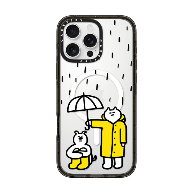 SOSO FAMILY x CASETiFY iPhone 16 Pro Max Case Cat,Dog Black Impact Case MagSafe Compatible SOSO RAINY DAY Father's Day SOSO FAMILY x CASETiFY iPhone 16 Pro Max Case Cat,Dog Black Impact Case MagSafe Compatible SOSO RAINY DAY Father's Day