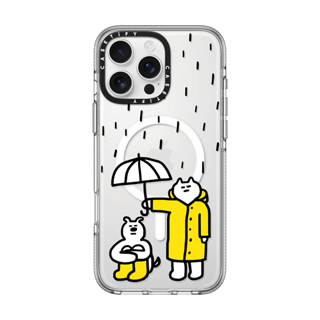 SOSO FAMILY x CASETiFY iPhone 16 Pro Max ケース Cat,Dog クリア クリア ケース MagSafe対応 SOSO RAINY DAY Father's Day SOSO FAMILY x CASETiFY iPhone 16 Pro Max ケース Cat,Dog クリア クリア ケース MagSafe対応 SOSO RAINY DAY Father's Day