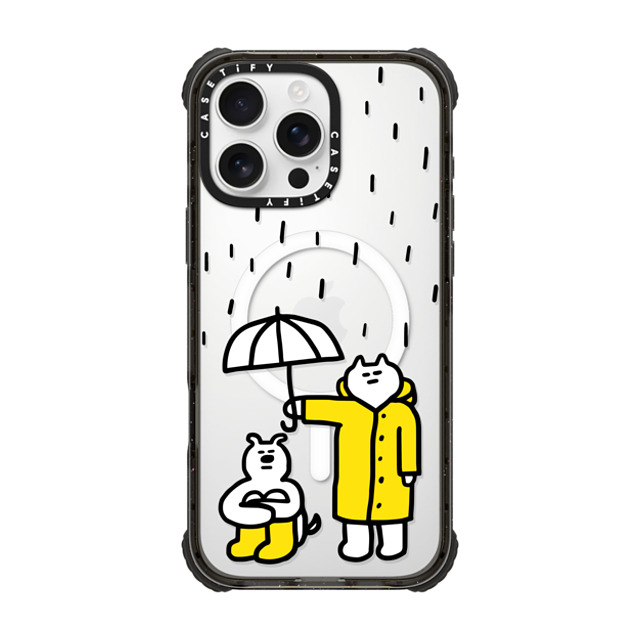 SOSO FAMILY x CASETiFY iPhone 16 Pro Max Case Cat,Dog Black ウルトラ インパクトケース MagSafe 対応 SOSO RAINY DAY Father's Day SOSO FAMILY x CASETiFY iPhone 16 Pro Max Case Cat,Dog Black ウルトラ インパクトケース MagSafe 対応 SOSO RAINY DAY Father's Day