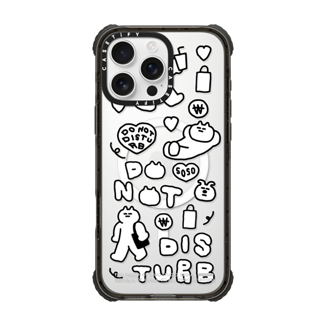 SOSO FAMILY x CASETiFY iPhone 16 Pro Max Case Black ウルトラ インパクトケース MagSafe 対応 DO NOT DISTURB Mother's Day SOSO FAMILY x CASETiFY iPhone 16 Pro Max Case Black ウルトラ インパクトケース MagSafe 対応 DO NOT DISTURB Mother's Day