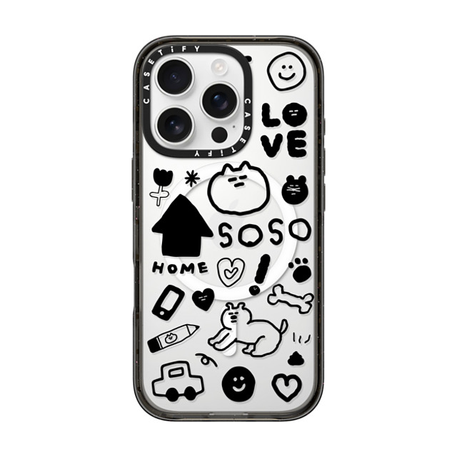 SOSO FAMILY x CASETiFY iPhone 16 Pro Case Sticker,Cat Black Impact Case MagSafe Compatible SOSO STICKER 01 Father's Day SOSO FAMILY x CASETiFY iPhone 16 Pro Case Sticker,Cat Black Impact Case MagSafe Compatible SOSO STICKER 01 Father's Day