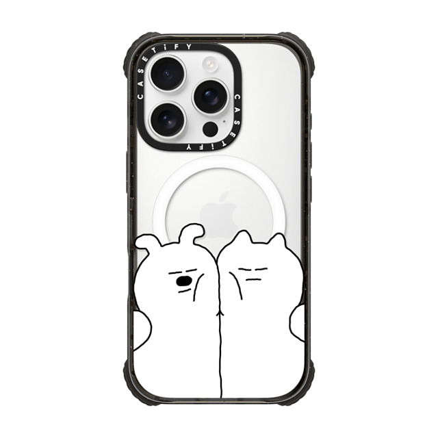 SOSO FAMILY x CASETiFY iPhone 16 Pro Case Cat,Dog Black ウルトラ インパクトケース MagSafe 対応 SOSO CAT & DOG Father's Day SOSO FAMILY x CASETiFY iPhone 16 Pro Case Cat,Dog Black ウルトラ インパクトケース MagSafe 対応 SOSO CAT & DOG Father's Day