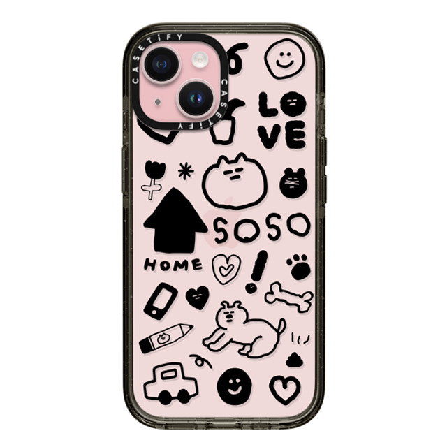 SOSO FAMILY x CASETiFY iPhone 15 Case Sticker,Cat Black インパクトケース SOSO STICKER 01 Mother's Day SOSO FAMILY x CASETiFY iPhone 15 Case Sticker,Cat Black インパクトケース SOSO STICKER 01 Mother's Day