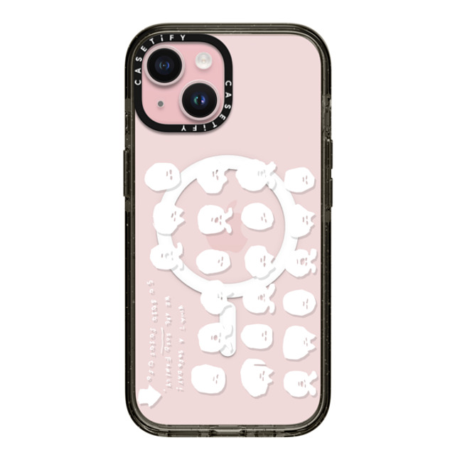 SOSO FAMILY x CASETiFY iPhone 15 ケース ブラック インパクトケース MagSafe対応 SOSO DAY