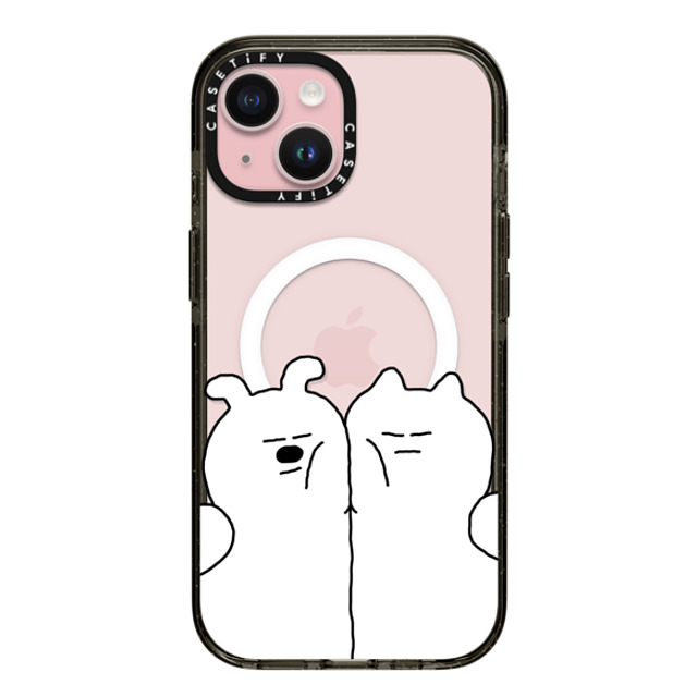 SOSO FAMILY x CASETiFY iPhone 15 ケース Cat,Dog ブラック インパクトケース MagSafe対応 SOSO CAT & DOG Back to School SOSO FAMILY x CASETiFY iPhone 15 ケース Cat,Dog ブラック インパクトケース MagSafe対応 SOSO CAT & DOG Back to School