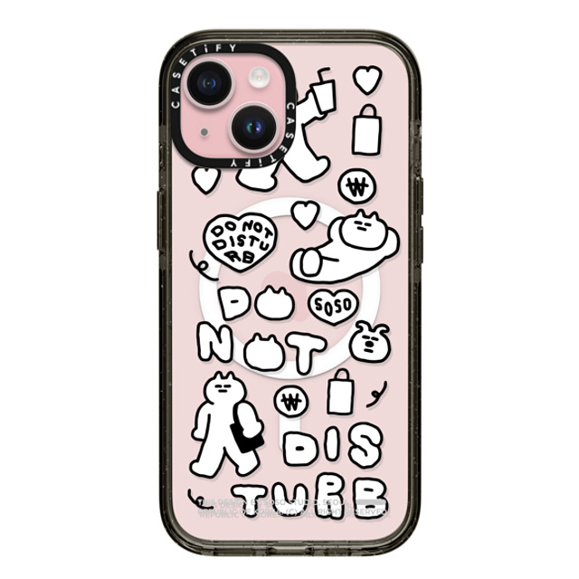 SOSO FAMILY x CASETiFY iPhone 15 Case Black Impact Case MagSafe Compatible DO NOT DISTURB Mother's Day SOSO FAMILY x CASETiFY iPhone 15 Case Black Impact Case MagSafe Compatible DO NOT DISTURB Mother's Day