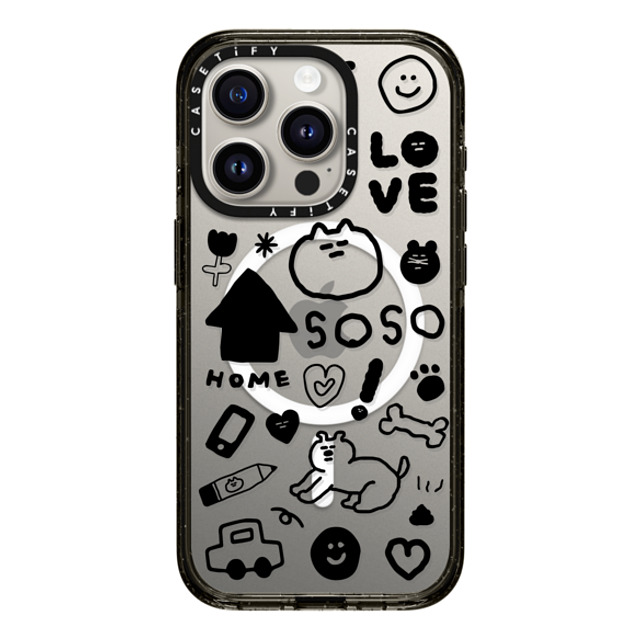 SOSO FAMILY x CASETiFY iPhone 15 Pro Case Sticker,Cat Black Impact Case MagSafe Compatible SOSO STICKER 01 Mother's Day SOSO FAMILY x CASETiFY iPhone 15 Pro Case Sticker,Cat Black Impact Case MagSafe Compatible SOSO STICKER 01 Mother's Day