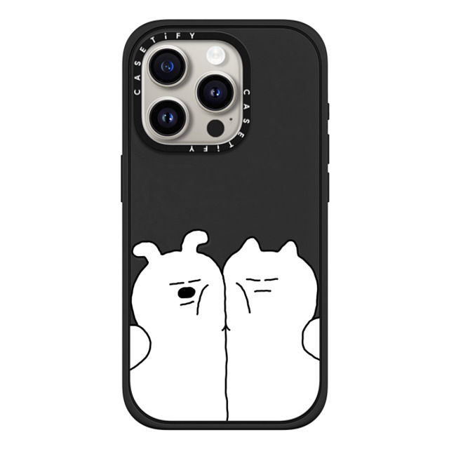 SOSO FAMILY x CASETiFY iPhone 15 Pro Case Cat,Dog Matte Black Impact Case MagSafe Compatible SOSO CAT & DOG Father's Day SOSO FAMILY x CASETiFY iPhone 15 Pro Case Cat,Dog Matte Black Impact Case MagSafe Compatible SOSO CAT & DOG Father's Day