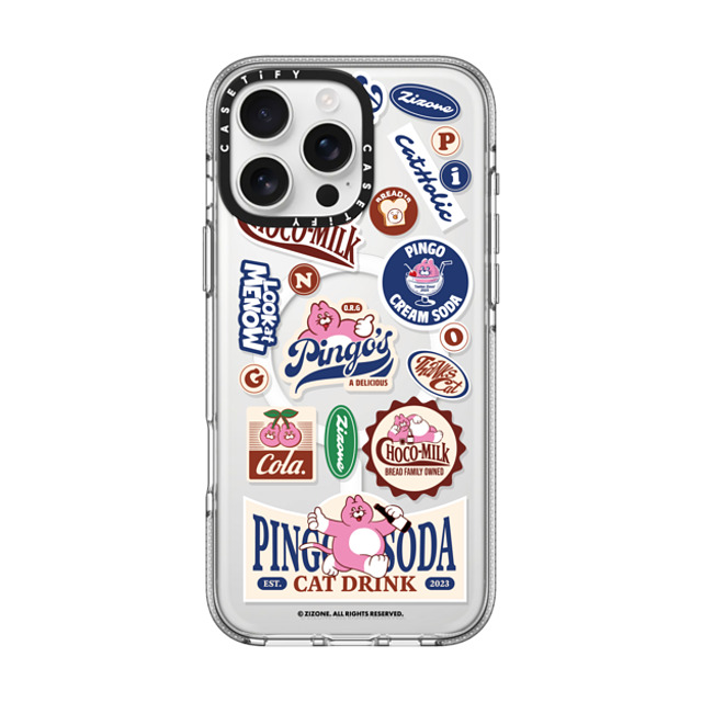 Zizone x CASETiFY iPhone 16 Pro Max Case Cat,Animal クリア クリア ケース MagSafe対応 PINGO SODA Back to School Zizone x CASETiFY iPhone 16 Pro Max Case Cat,Animal クリア クリア ケース MagSafe対応 PINGO SODA Back to School
