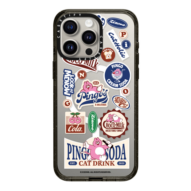 Zizone x CASETiFY iPhone 15 Pro Max Case Cat,Animal Black Impact Case MagSafe Compatible PINGO SODA Back to School Zizone x CASETiFY iPhone 15 Pro Max Case Cat,Animal Black Impact Case MagSafe Compatible PINGO SODA Back to School