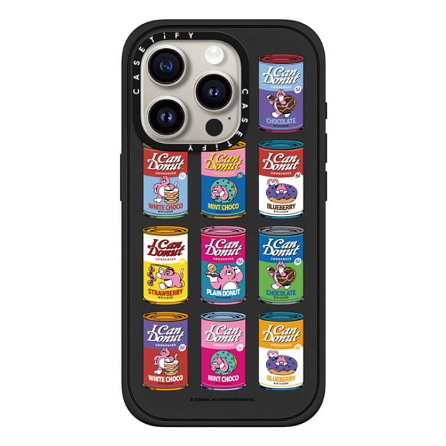 Zizone x CASETiFY iPhone 15 Pro ケース Cat,Animal マットブラック インパクトケース MagSafe対応 12 CAN DONUTS Back to School Zizone x CASETiFY iPhone 15 Pro ケース Cat,Animal マットブラック インパクトケース MagSafe対応 12 CAN DONUTS Back to School