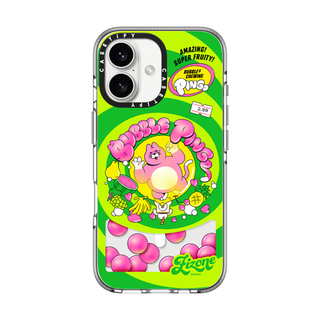 Zizone x CASETiFY iPhone 16 Case Cat,Summer Clear Clear Case MagSafe Compatible BUBBLE PINGO BY ZIZONE Father's Day Zizone x CASETiFY iPhone 16 Case Cat,Summer Clear Clear Case MagSafe Compatible BUBBLE PINGO BY ZIZONE Father's Day