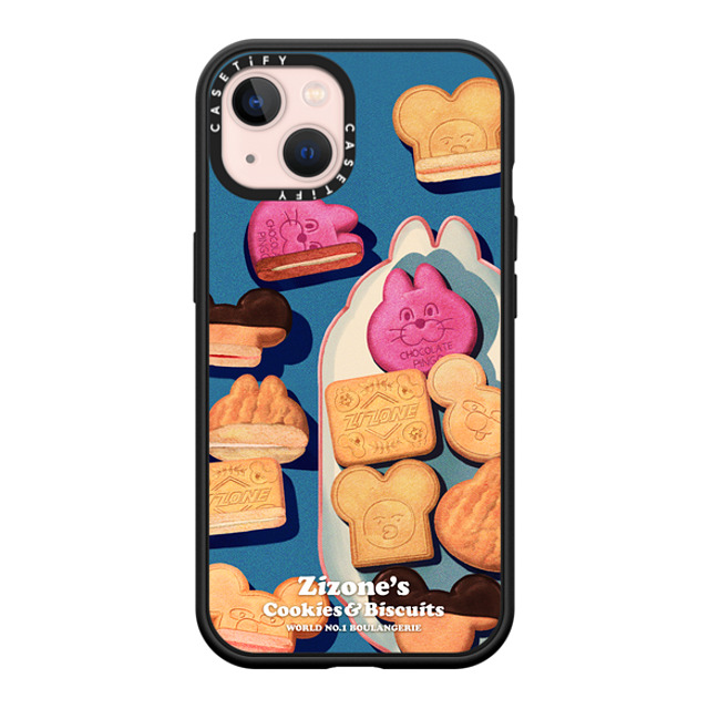 Zizone x CASETiFY iPhone 13 ケース マットブラック インパクトケース MagSafe対応 COOKIE BY ZIZONE