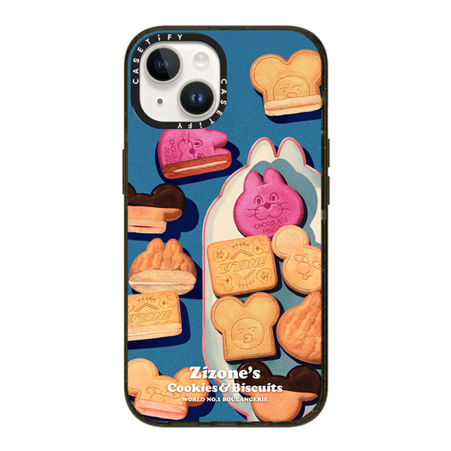 Zizone x CASETiFY iPhone 14 ケース ブラック インパクトケース COOKIE BY ZIZONE