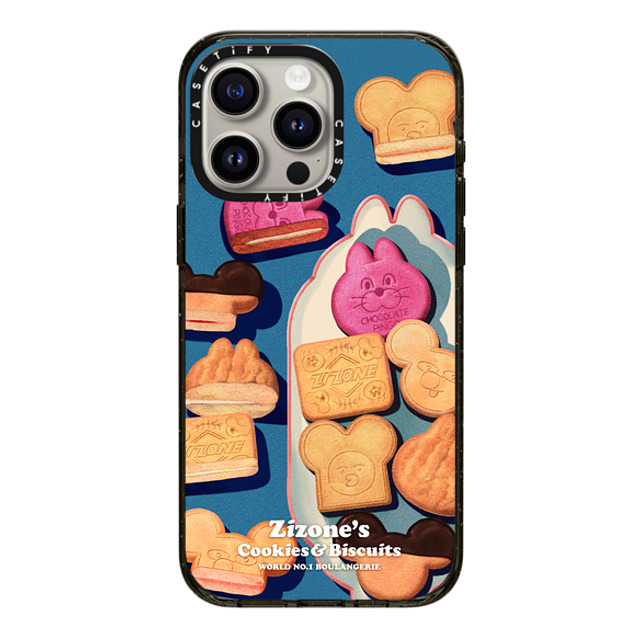 Zizone x CASETiFY iPhone 15 Pro Max ケース ブラック インパクトケース COOKIE BY ZIZONE