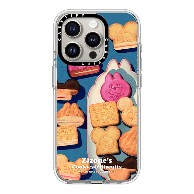 Zizone x CASETiFY iPhone 15 Pro ケース クリア クリア ケース MagSafe対応 COOKIE BY ZIZONE