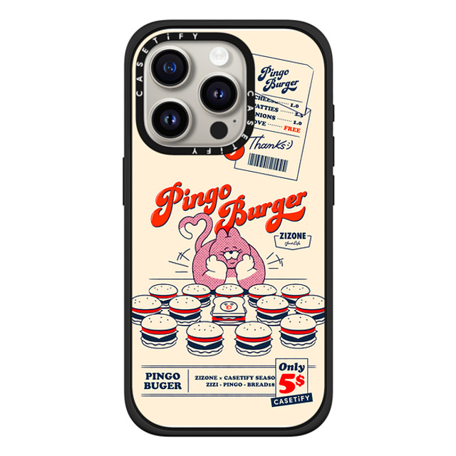 Zizone x CASETiFY iPhone 15 Pro ケース Cat,Animal マットブラック インパクトケース MagSafe対応 PINGO BURGER BY ZIZONE Back to School Zizone x CASETiFY iPhone 15 Pro ケース Cat,Animal マットブラック インパクトケース MagSafe対応 PINGO BURGER BY ZIZONE Back to School