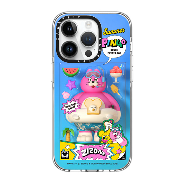 Zizone x CASETiFY iPhone 14 Pro ケース クリア クリア ケース MagSafe対応 SUMMER PINGO TOY BY ZIZONE