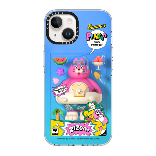 Zizone x CASETiFY iPhone 14 ケース クリア クリア ケース MagSafe対応 SUMMER PINGO TOY BY ZIZONE