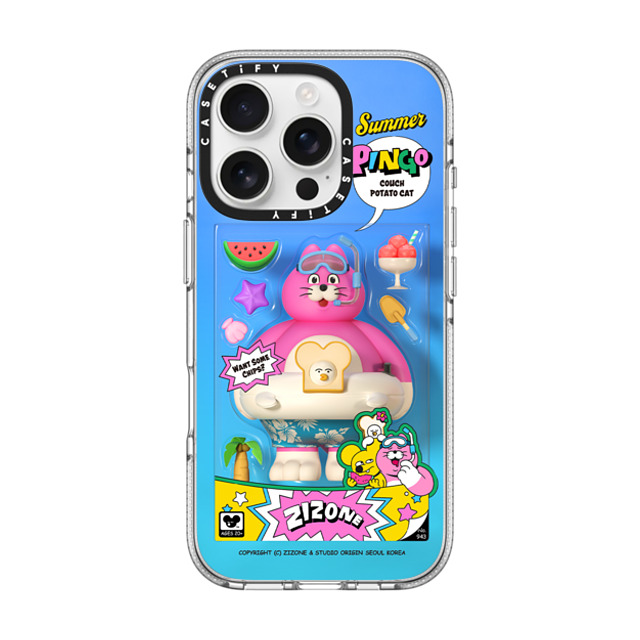 Zizone x CASETiFY iPhone 16 Pro ケース クリア クリア ケース MagSafe対応 SUMMER PINGO TOY BY ZIZONE