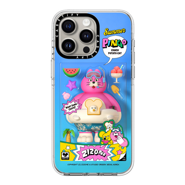 Zizone x CASETiFY iPhone 15 Pro Max ケース クリア クリア ケース MagSafe対応 SUMMER PINGO TOY BY ZIZONE