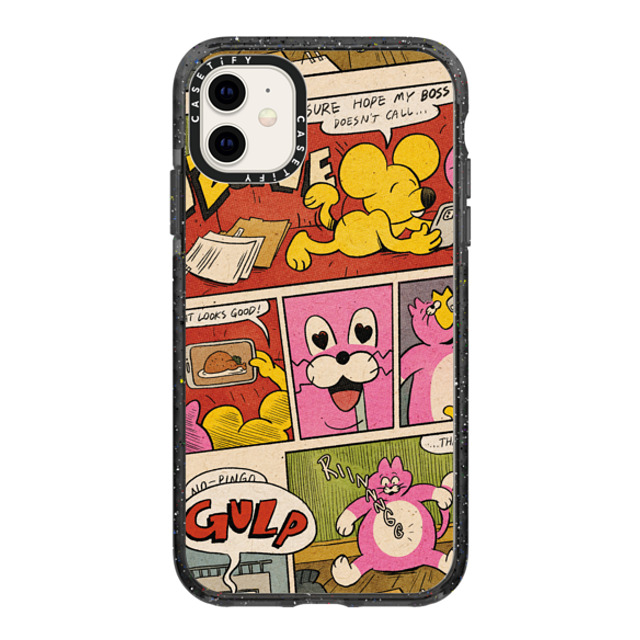 Zizone x CASETiFY iPhone 11 ケース Cat,Animal ブラック インパクトケース PINGO CARTOON BY ZIZONE Back to School Zizone x CASETiFY iPhone 11 ケース Cat,Animal ブラック インパクトケース PINGO CARTOON BY ZIZONE Back to School