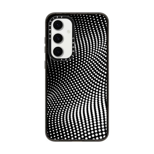 CASETiFY Galaxy S24 FE �P�[�X �u���b�N �}�O�l�b�g�� �C���p�N�g�P�[�X Geometric,Chrome Chrome,Futurism,Geometric,Minimalism,Monochrome 6TH DIMENSION
