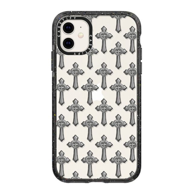 CASETiFY iPhone 11 ケース ブラック インパクトケース Pattern,Chrome Chrome,Pattern,Monochrome Chrome Cross Back to School CASETiFY iPhone 11 ケース ブラック インパクトケース Pattern,Chrome Chrome,Pattern,Monochrome Chrome Cross Back to School