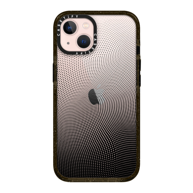 CASETiFY iPhone 13 ケース ブラック インパクトケース Checkered,Monochrome,Gradient Gradient Spots