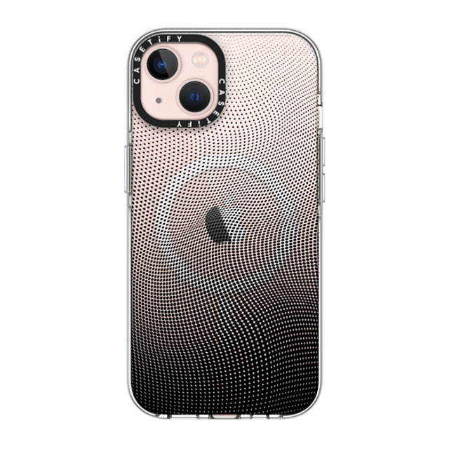 CASETiFY iPhone 13 ケース クリア クリア ケース MagSafe対応 Checkered,Monochrome,Gradient Gradient Spots