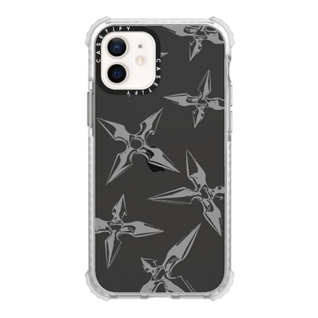 CASETiFY iPhone 12 ケース Glossy Frost ウルトラインパクトケース Pattern,Line Art Pattern,Monochrome,Line Art Ash Shuriken Father's Day CASETiFY iPhone 12 ケース Glossy Frost ウルトラインパクトケース Pattern,Line Art Pattern,Monochrome,Line Art Ash Shuriken Father's Day