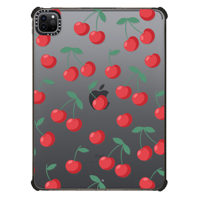 CASETiFY iPad Pro 11-inch (第3/4世代) ブラック iPad インパクト ケース Cherry,Fruit Cherry,Food,Fruit,Pattern Cherries Back to School CASETiFY iPad Pro 11-inch (第3/4世代) ブラック iPad インパクト ケース Cherry,Fruit Cherry,Food,Fruit,Pattern Cherries Back to School