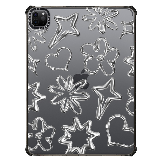 "CASETiFY iPad Pro 11" (第3/4世代) Black iPad インパクト ケース Pattern,Futurism Futurism,Monochrome,Pattern Chrome Doodles Mother's Day" "CASETiFY iPad Pro 11" (第3/4世代) Black iPad インパクト ケース Pattern,Futurism Futurism,Monochrome,Pattern Chrome Doodles Mother's Day"