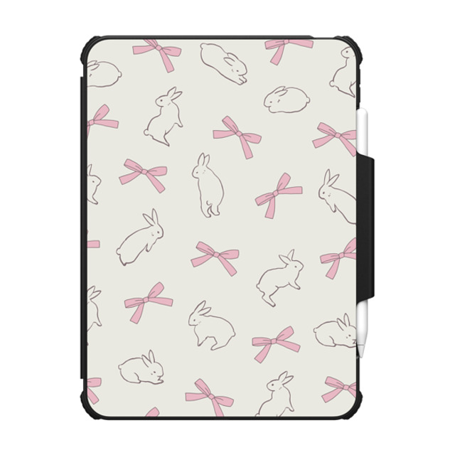 "CASETiFY iPad Pro 11" (M4) ブラック インパクト フォリオ ケース Ribbon,Pattern Cottagecore,Pattern,Ribbon Rabbit Ribbon Back to School" "CASETiFY iPad Pro 11" (M4) ブラック インパクト フォリオ ケース Ribbon,Pattern Cottagecore,Pattern,Ribbon Rabbit Ribbon Back to School"