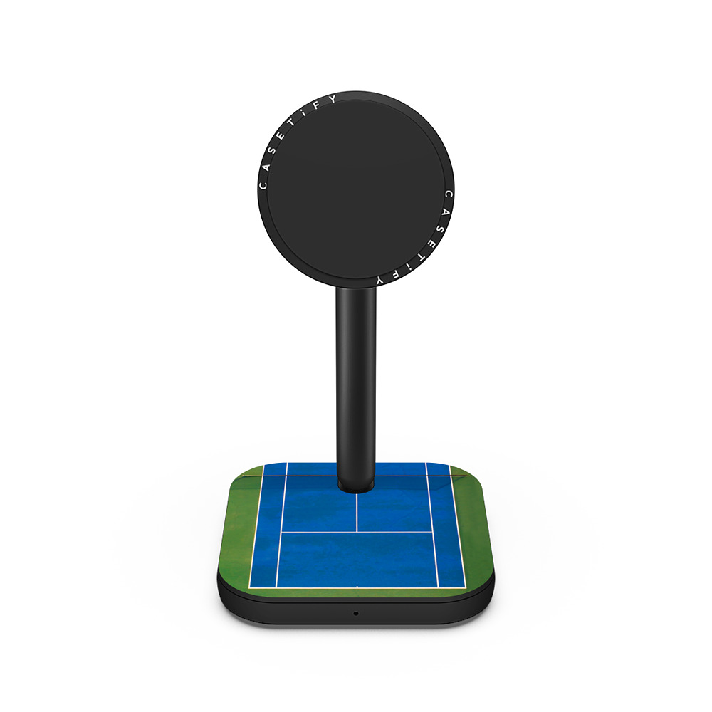 CASETiFY PowerThru 2-in-1 Charging Stand マットブラック 2-in-1 充電スタンド Tennis Court casetify_artist Father's Day CASETiFY PowerThru 2-in-1 Charging Stand マットブラック 2-in-1 充電スタンド Tennis Court casetify_artist Father's Day