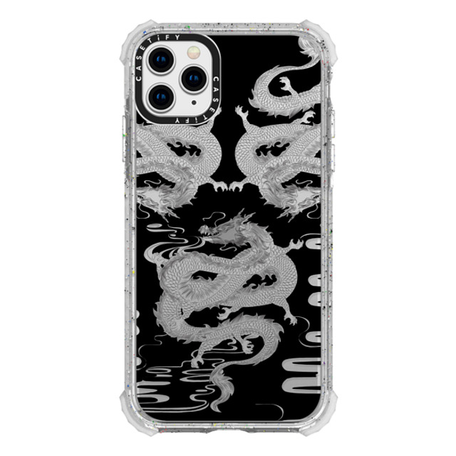 CASETiFY iPhone 11 Pro Max ケース フロスト ウルトラインパクトケース Dragon Dragon White
