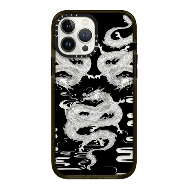 CASETiFY iPhone 13 Pro Max ケース Glossy Black インパクトケース MagSafe対応 Dragon Dragon Dragon White Father's Day CASETiFY iPhone 13 Pro Max ケース Glossy Black インパクトケース MagSafe対応 Dragon Dragon Dragon White Father's Day