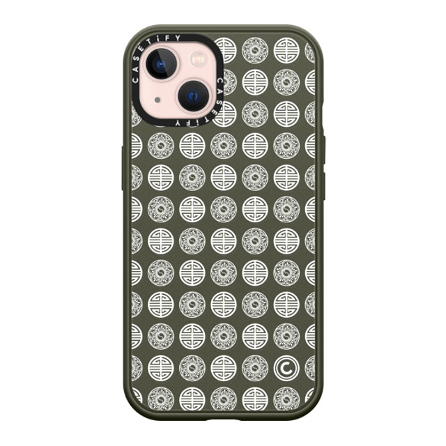 CASETiFY iPhone 13 Case オリーブ Impact Case MagSafe Compatible Dancheong Pattern White casetify_artist Mother's Day CASETiFY iPhone 13 Case オリーブ Impact Case MagSafe Compatible Dancheong Pattern White casetify_artist Mother's Day