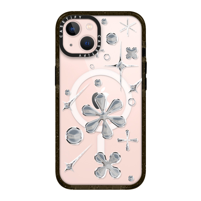 CASETiFY iPhone 13 ケース ブラック インパクトケース MagSafe対応 Metropolitan Shine casetify_artist