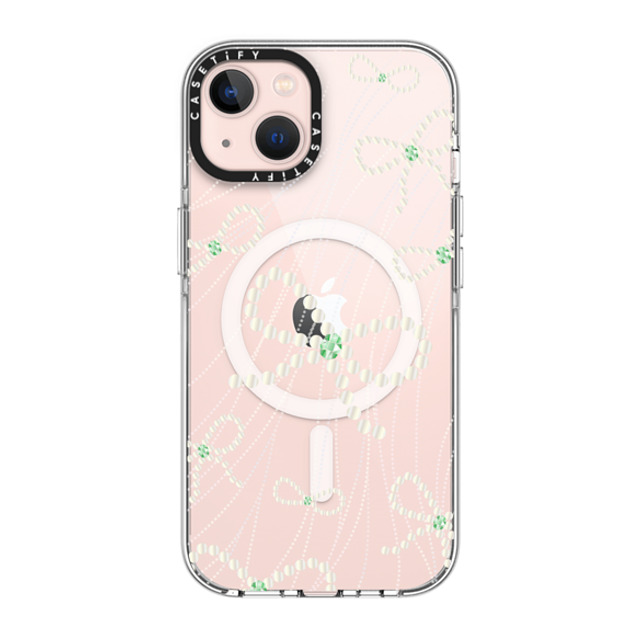 CASETiFY iPhone 13 ケース クリア クリア ケース MagSafe対応 Mint Melody casetify_artist