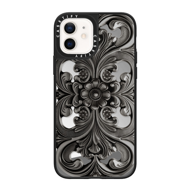 CASETiFY iPhone 12 Case Silver on Black ミラーケース MagSafe対応 Fine Art Fine Art Frame Father's Day CASETiFY iPhone 12 Case Silver on Black ミラーケース MagSafe対応 Fine Art Fine Art Frame Father's Day