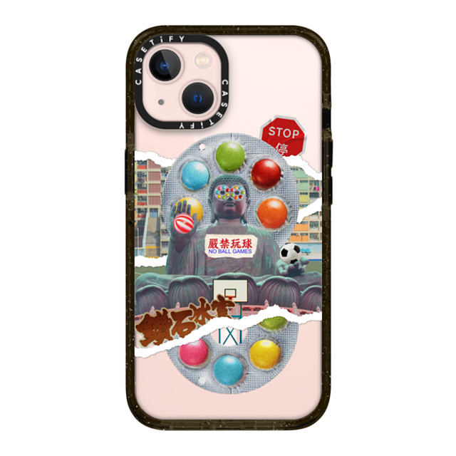 CASETiFY iPhone 13 ケース ブラック インパクトケース MagSafe対応 HK Collage - Buddha casetify_artist