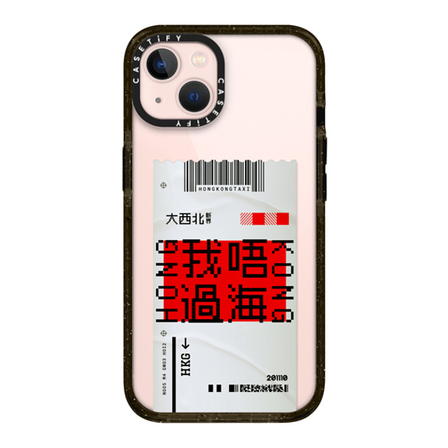 CASETiFY iPhone 13 ケース ブラック インパクトケース Ticket - Taxi casetify_artist