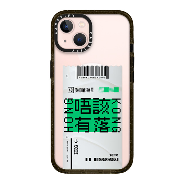 CASETiFY iPhone 13 ケース ブラック インパクトケース MagSafe対応 Ticket - Minibus casetify_artist