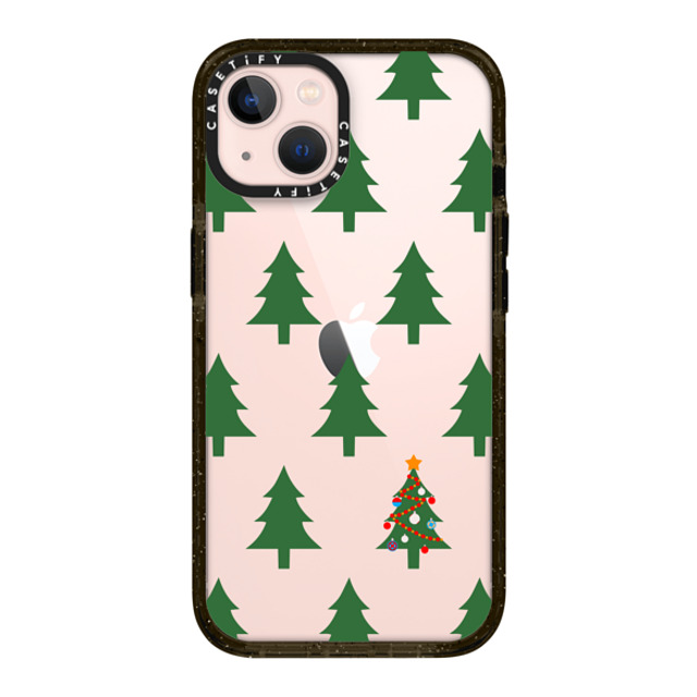 CASETiFY iPhone 13 ケース ブラック インパクトケース O Christmas Tree casetify_artist