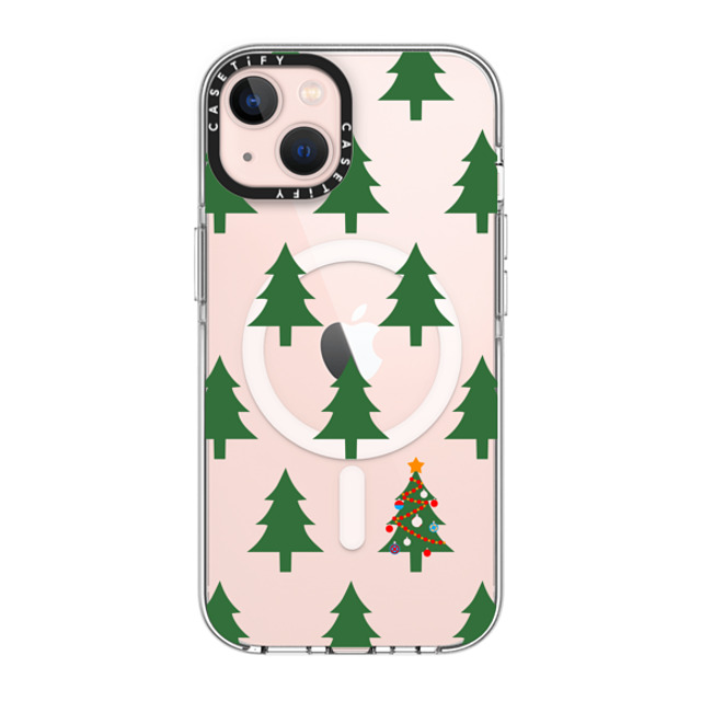 CASETiFY iPhone 13 ケース クリア クリア ケース MagSafe対応 O Christmas Tree casetify_artist