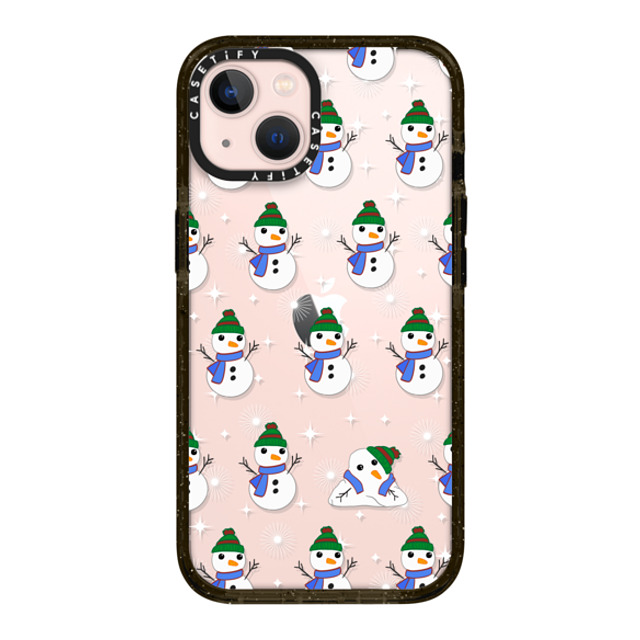 CASETiFY iPhone 13 ケース ブラック インパクトケース Snowman Meltdown casetify_artist