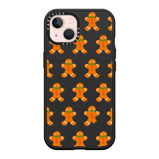 CASETiFY iPhone 13 ケース マットブラック インパクトケース MagSafe対応 Christmas Bites Gingerbread casetify_artist