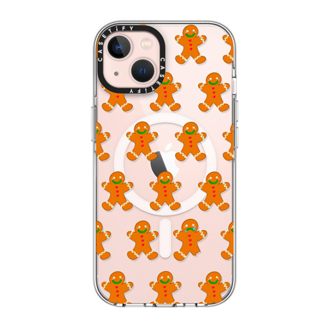 CASETiFY iPhone 13 ケース クリア クリア ケース MagSafe対応 Christmas Bites Gingerbread casetify_artist